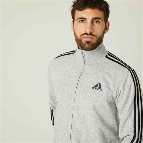 adidas trainingsanzug herren baumwolle grau